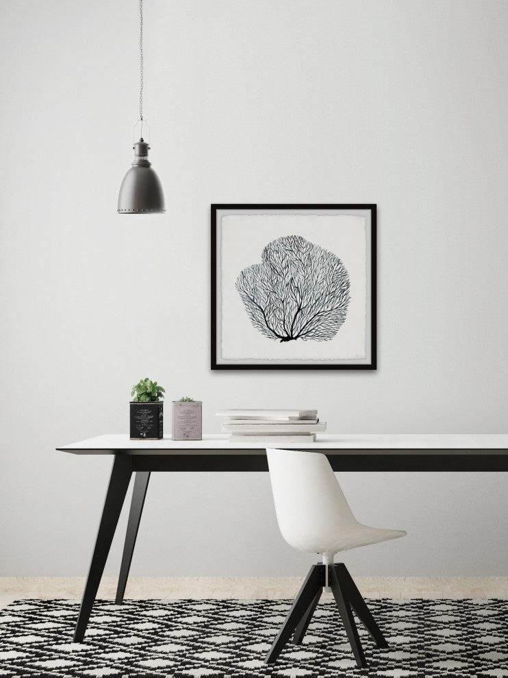"Sea Fern" Framed Painting Print, 18"x18"