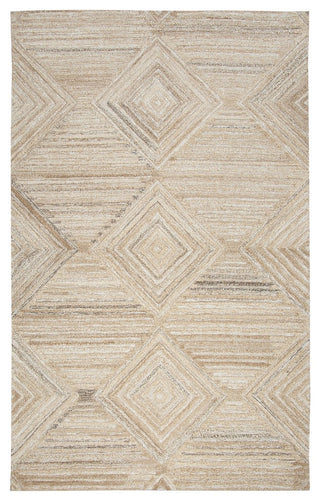 Rizzy Home Suffolk SK335A Tan Geometric/Solid Area Rug, Rectangular 9'x12'