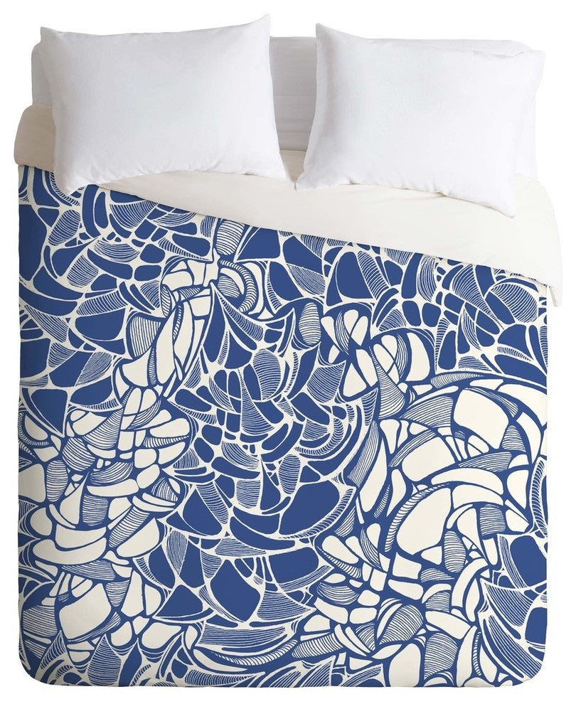 Deny Designs Karen Harris Carillon Periwinkle Duvet Cover - Lightweight