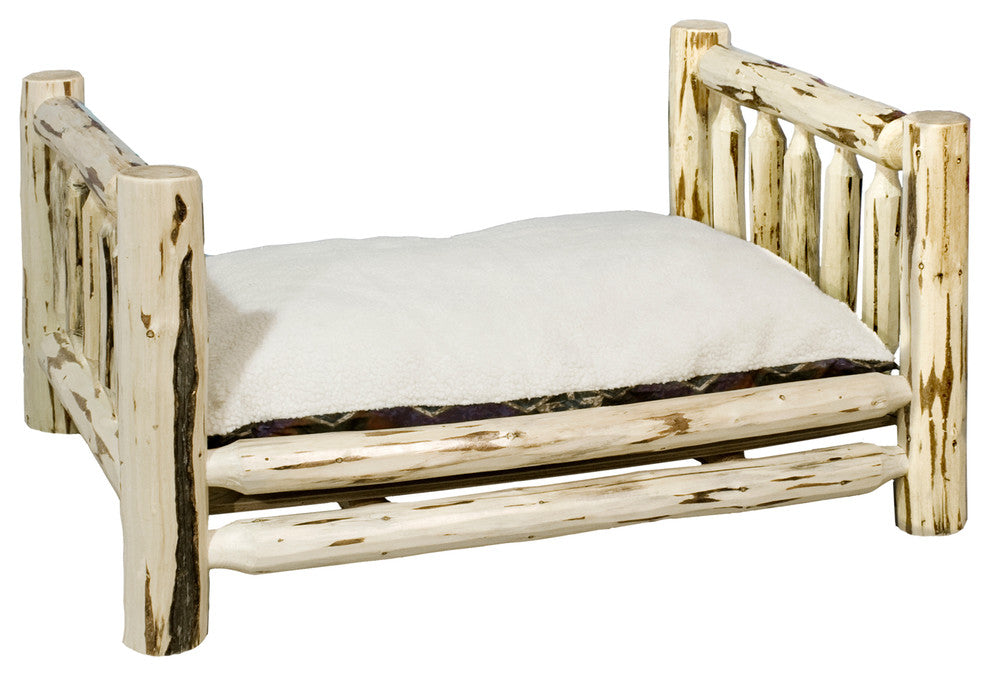 Montana Collection Large Pet Bed With Mattress, Ready to Finish