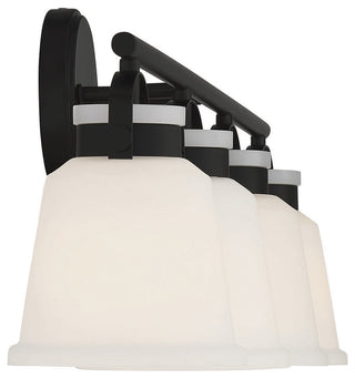 Kaden 4-Light Bathroom Vanity Light, Matte Black