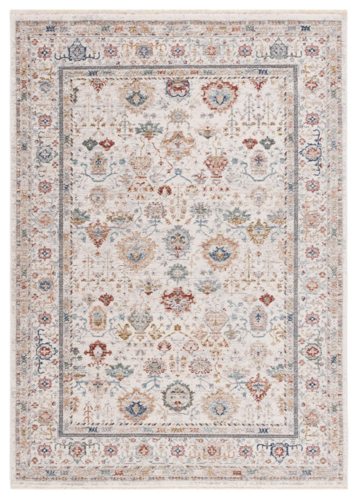 Safavieh Lauren Ralph Lauren Collection LRL1400 Rug, Ivory/Blue/Rust, 6'x9'2"