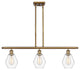 Innovations 516-3I-BB-G652-6-LED 3-Light Island Light, Brushed Brass