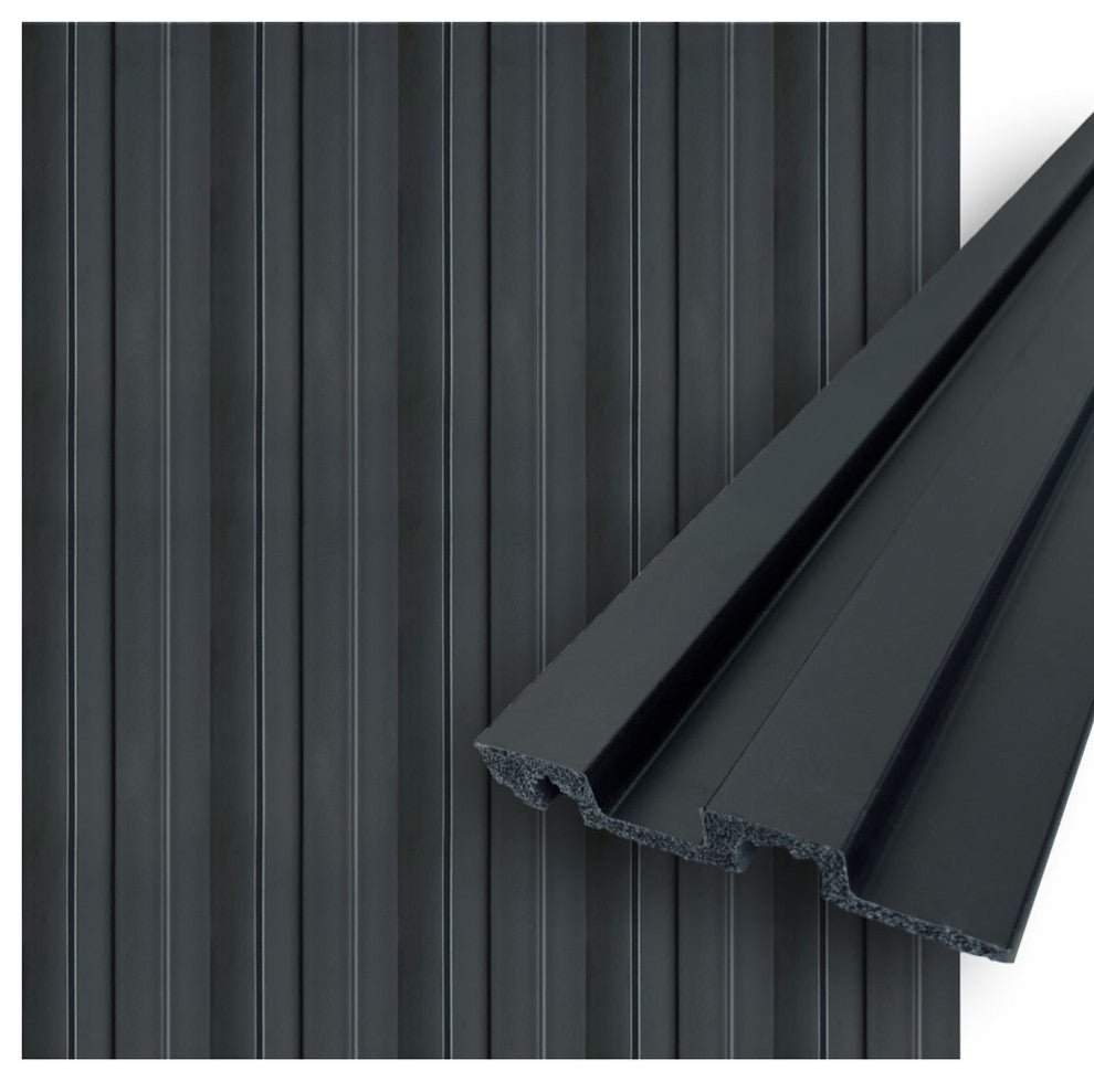 Waterproof Slat Panel, Black, Pack of 6