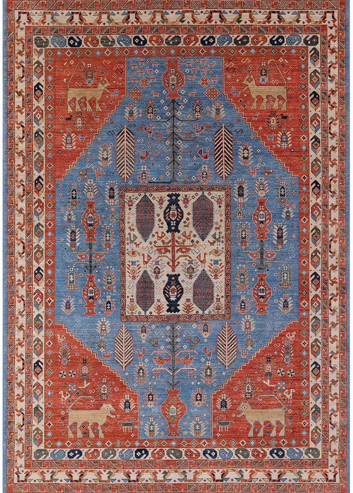 Ahgly Company Indoor Rectangle Mid-Century Modern Area Rugs, 2' x 5'