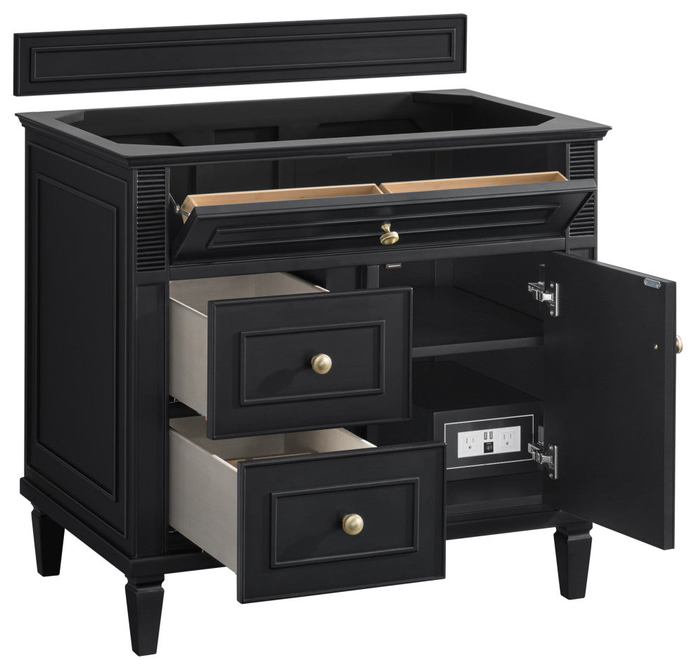 Lorelai 36" Single Vanity, Black Onyx