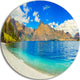 Lake Wakatipu Landscape, Photo Round Wall Art, 38"