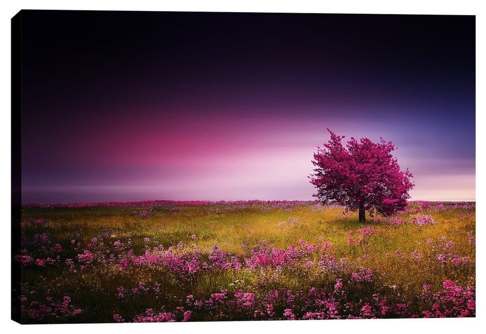 Epic Graffiti "Pink Nights" Giclee Canvas Wall Art, 26"x40"