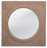 Avon Jute Rope Brown Wall Mirror