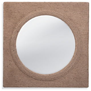 Avon Jute Rope Brown Wall Mirror