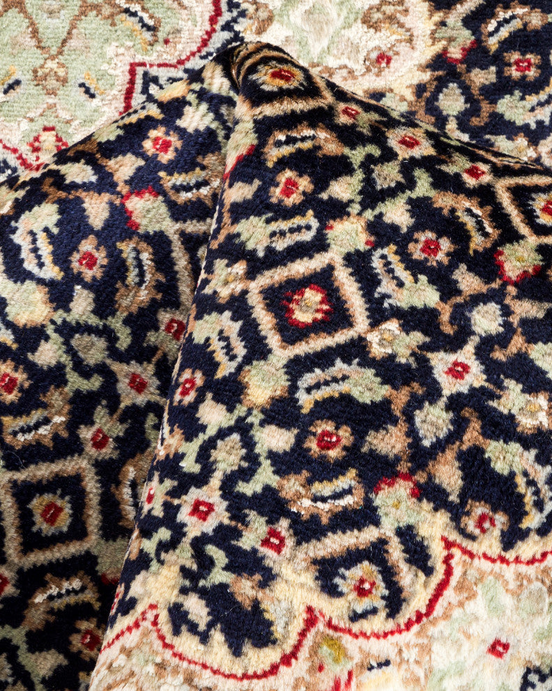 Mogul, One-of-a-Kind Hand-Knotted Area Rug Yellow, 2' 7 x 8' 2