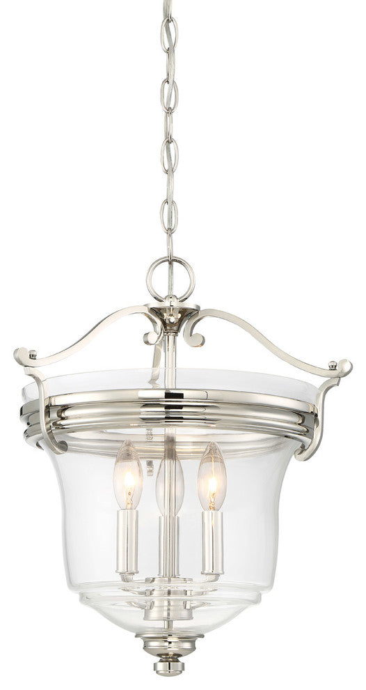 Minka-Lavery Audrey`S Point Three Light Pendant, Convertible To Semi Flush