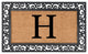 Classic Monogrammed Rubber Welcome Mat, H