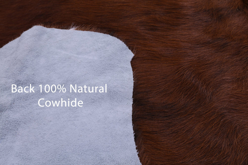 6' 0" X 5' 10" Organic Natural Hair-On Cowhide Area Rug C2054