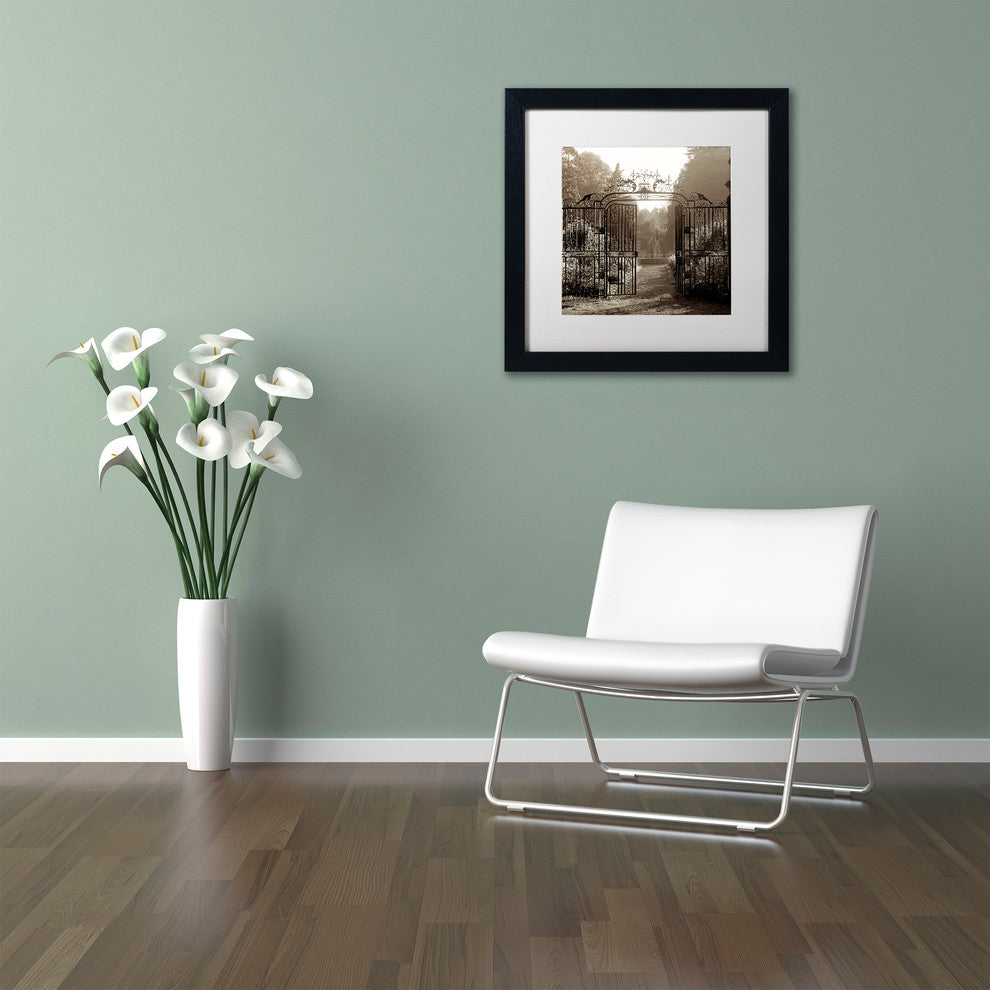 Alan Blaustein 'Hampton Gates III' Art, Black Frame, White Mat, 11x11