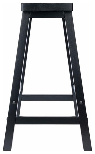 Satori Saddle Seat Counter Stool, Black