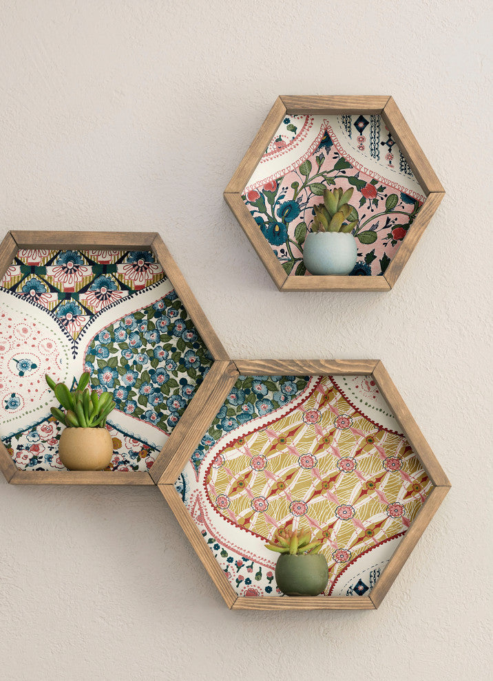 Warm Multi Pippa Peel & Stick Wallpaper