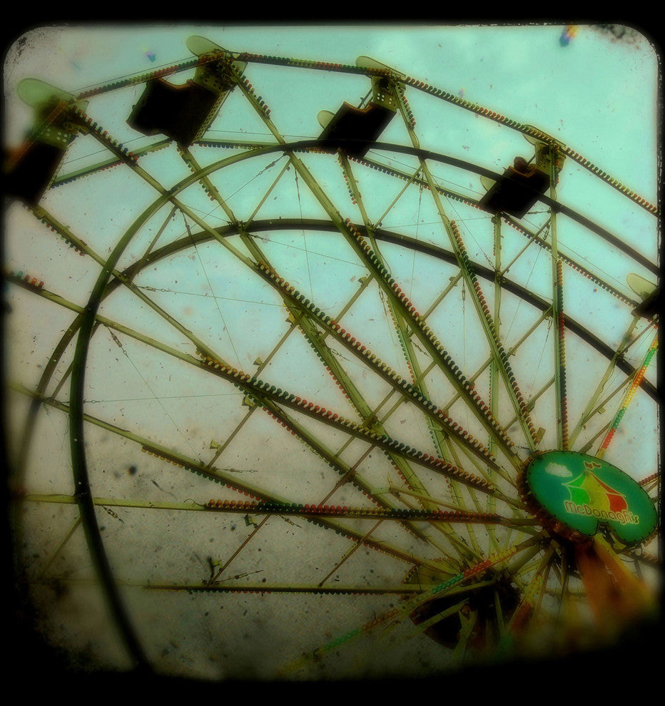 Marmont Hill, "Ferris Wheel" Painting Print on Wrapped Canvas, 32x32
