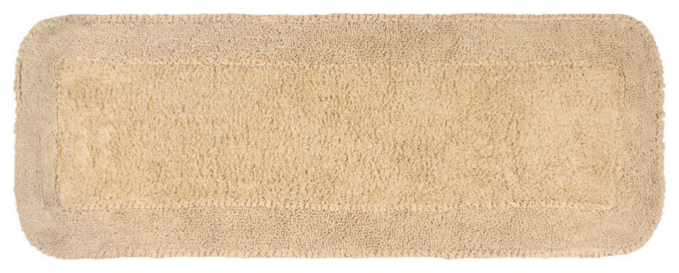 Radiant Collection Bath Rug Set, Machine Wash, 21"x54" Runner, Linen