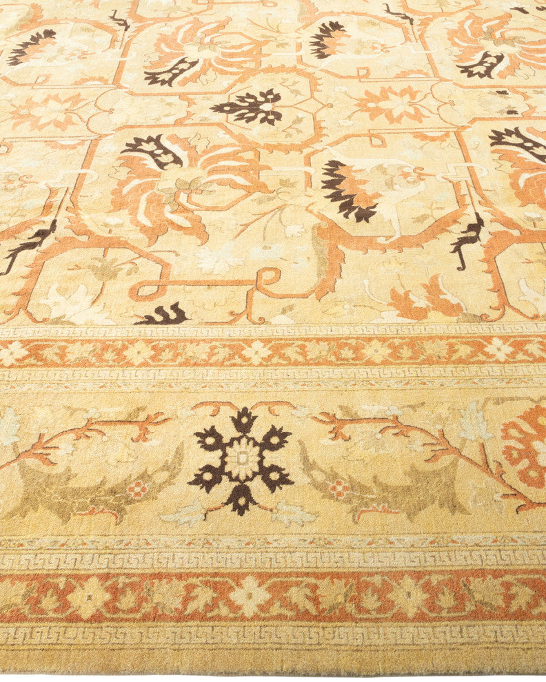 Mogul, One-of-a-Kind Hand-Knotted Area Rug Yellow, 9'1"x12'1"