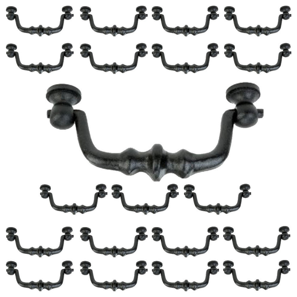Drawer Pull Black Wrought Iron Bail 4 3/8" Pack of 20 |