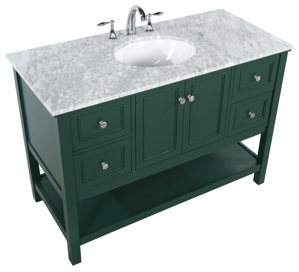 Matilda 48" Single Bathroom Vanity, Green