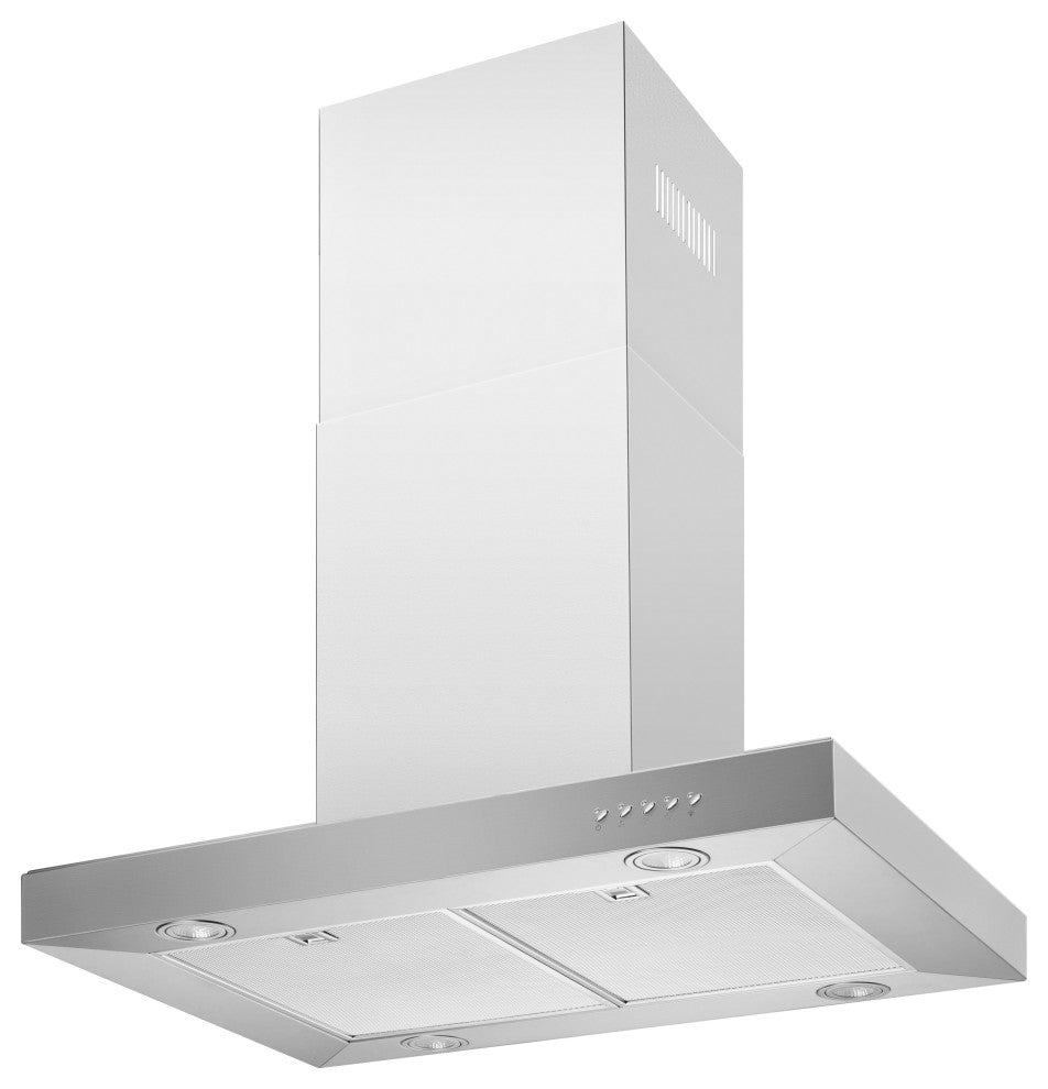 Blue Ocean 30" RH10I Stainless Steel Island Mount Kitchen Range Hood, 760 CFM