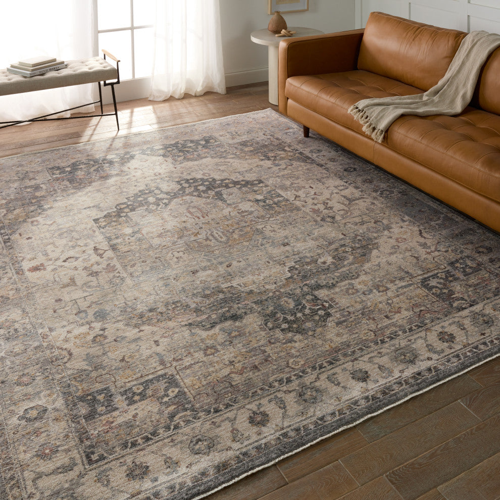 Jaipur Living Starling Medallion Tan/ Slate Runner Rug 2'9"X8'