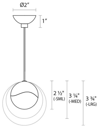 Sonneman 2910-MED Grapes 4"W LED Mini Pendant - Polished Chrome