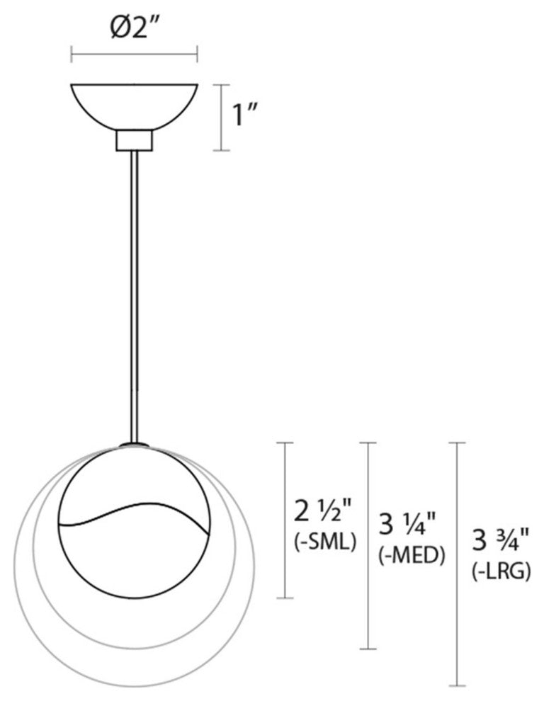 Sonneman 2910-MED Grapes 4"W LED Mini Pendant - Polished Chrome