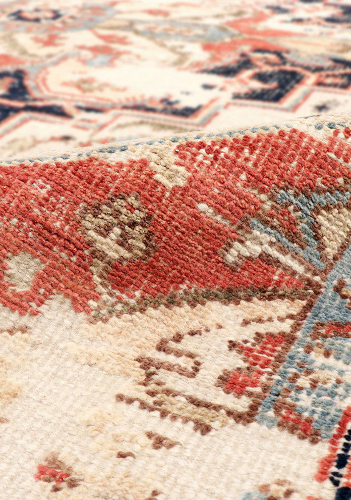 Pasargad Home Serapi Collection Hand-Knotted Ivory Wool Area Rug, 8'3"x10'