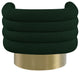 Tessa Boucle Fabric Upholstered Accent Chair, Green
