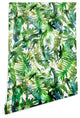 Deny Designs Schatzi Brown Vibe of the Jungle Green Wallpaper, Green, 2'x4'