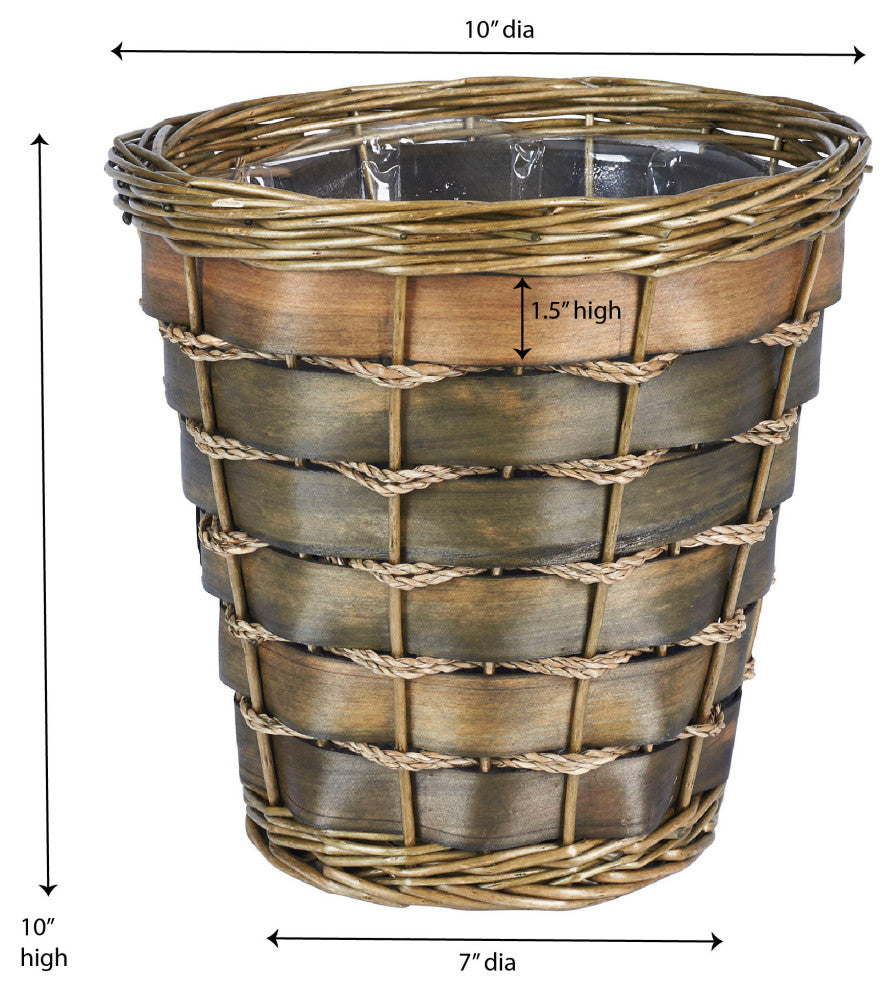 Haven Wicker Waste Basket