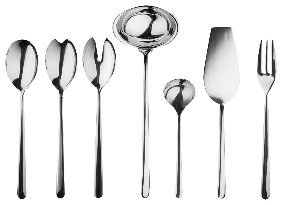 Linea Serving Set, Mirror, 7 Pcs.