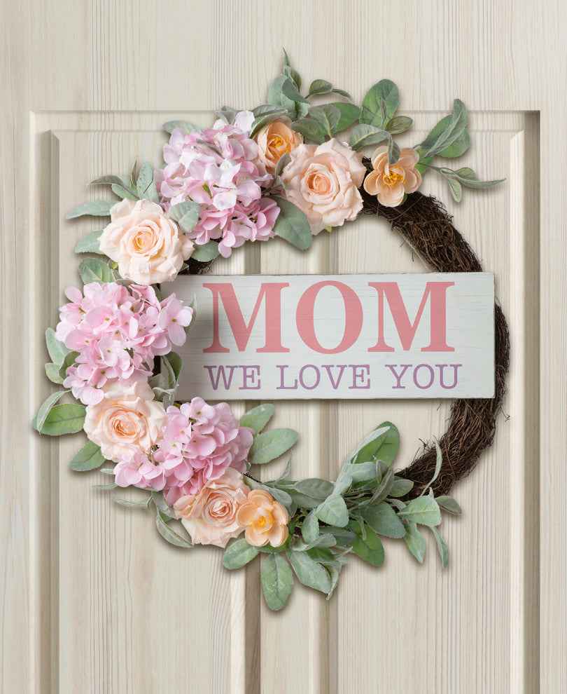 22" Mother's Day Floral Wreath