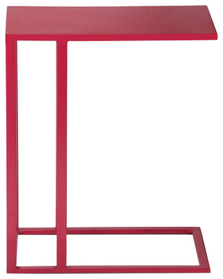 Elements, Tanu, C-Table Enamel Top End Table, Plum