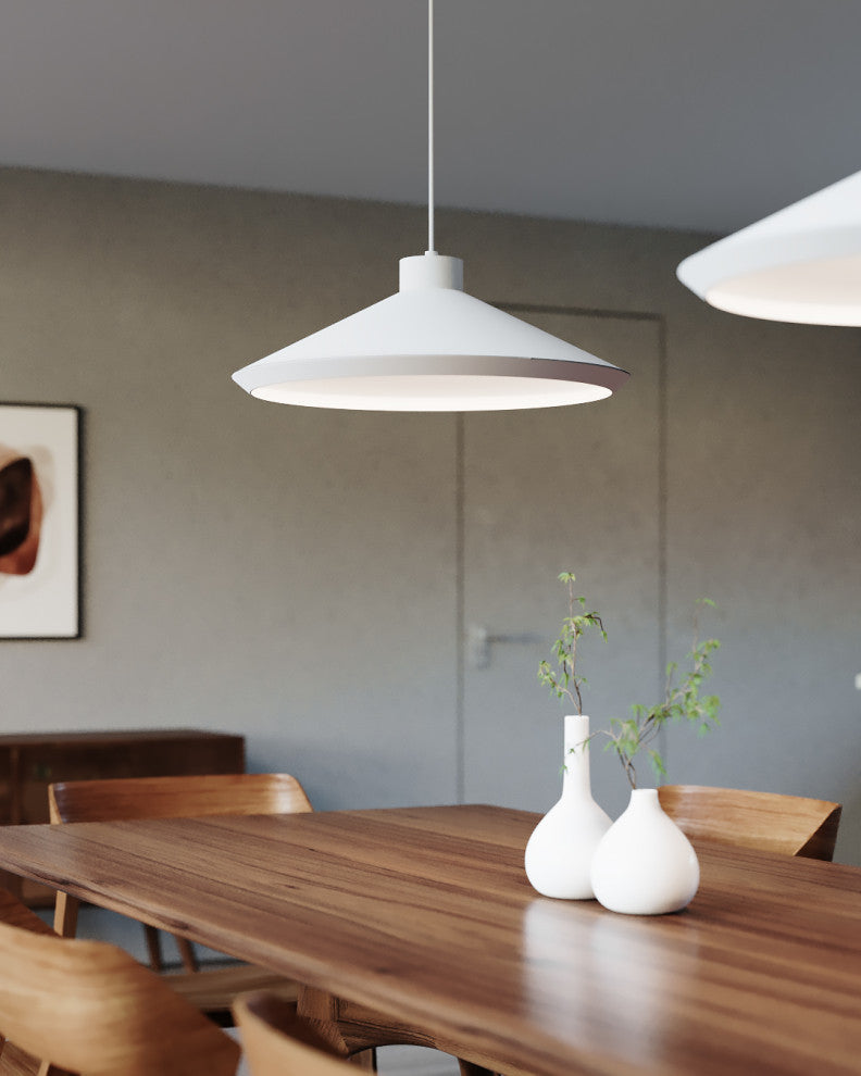 Sonneman 2754-E Koma Edo 1 Light Pendant - Satin White