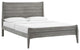 Georgia King Wood Platform Bed Gray