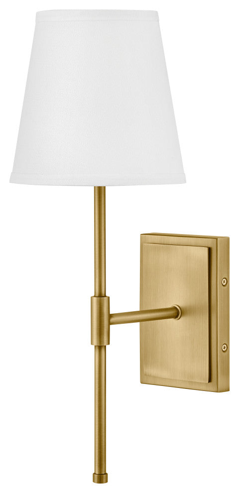 Lark Beale Medium Single Light Sconce, Lacquered Brass