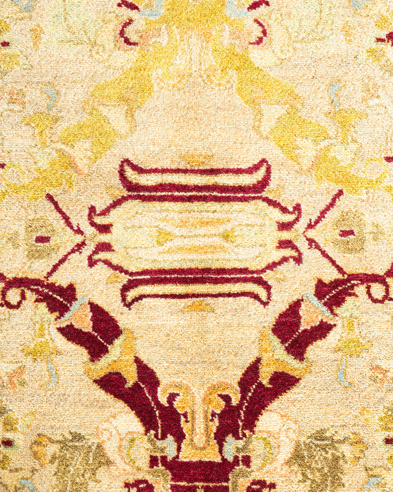 Mogul, One-of-a-Kind Hand-Knotted Area Rug Yellow, 8' 0" x 16' 10"