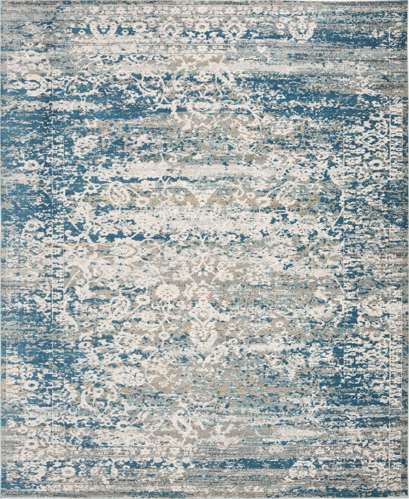 Safavieh Aria Ara156B Vintage/Distressed Rug, Blue/Creme, 10'0"x14'0"