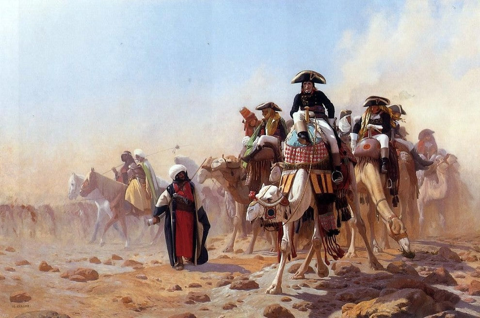 Jean-Leon Gerome Napoleon and His General Staff Wall Decal Print
