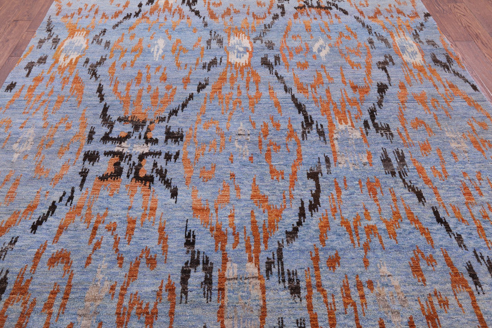 Moroccan Handmade Wool Rug 8' 10" X 12' 0" Q9299