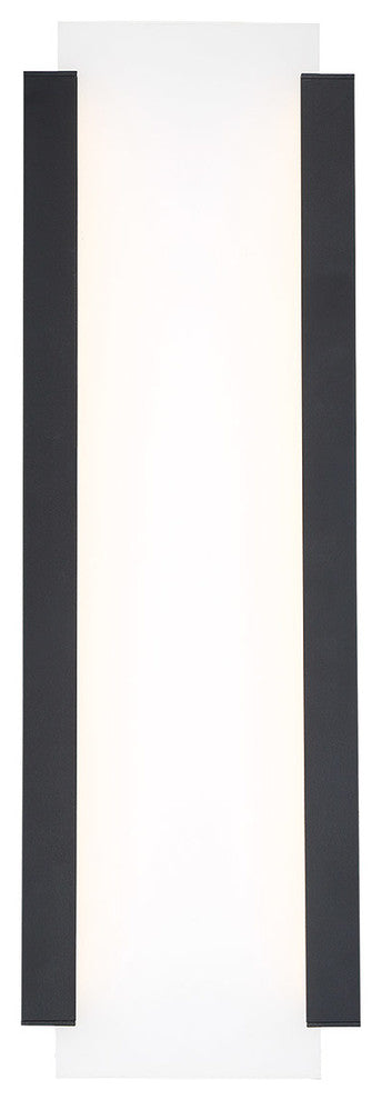 Fiction 20" LED Indoor & Outdoor Wall Light 3000K, Black