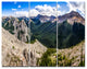 Rocky Mountains Panorama, Landscape Triptych Canvas Art Print, 36x28, 3 Panels