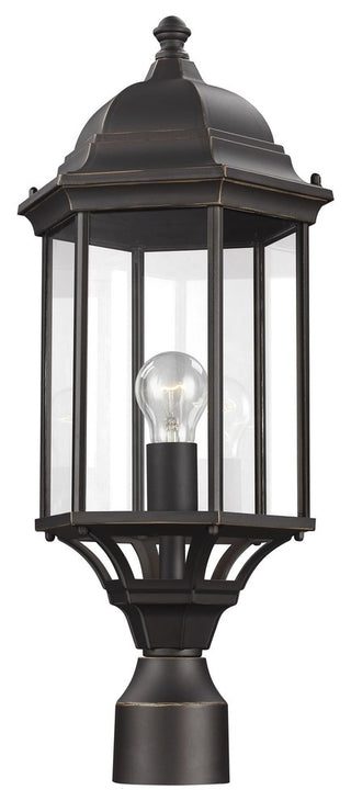 Generation Lighting Lighting 1-Light Outdoor Post Lantern, Bronze