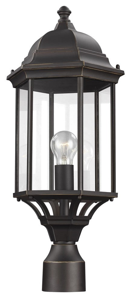 Generation Lighting Lighting 1-Light Outdoor Post Lantern, Bronze