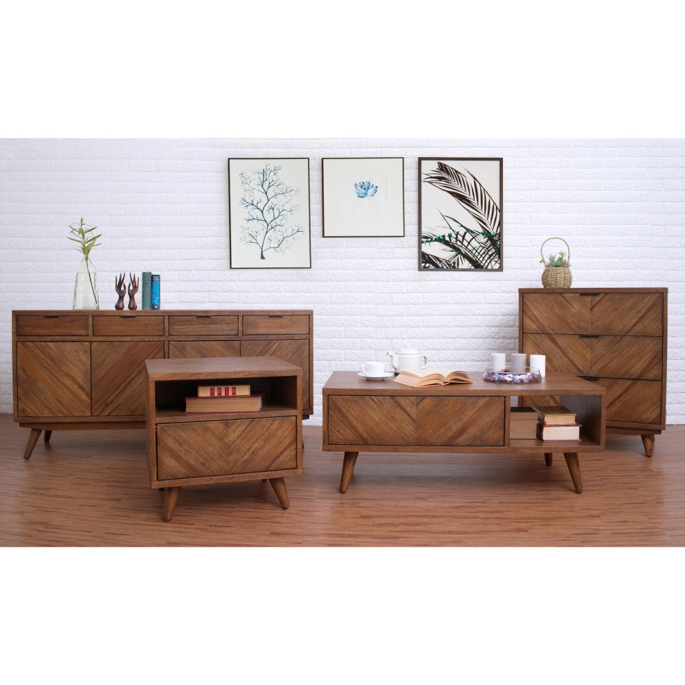 Piero Chevron Chest 3 Drawers