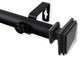 Wilson 1" Curtain Rod, Black, 48-84"